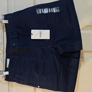 STIO WOMENS RIVET TWILL SHORTS: MOUNTAIN SHADOW (NAVY): 5 IN INSEAM: NWT: SIZE 6